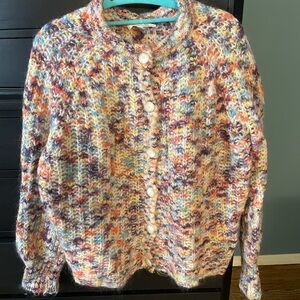 EUC Sezane Emile Multicolor Knit Sweater Small